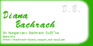 diana bachrach business card
